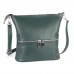 Сумка шкіряна жіноча через плече S420122-green зелена