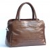 Сумка шкіряна жіноча S550202-brown кайман коричнева
