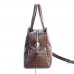 Сумка шкіряна жіноча S550202-brown кайман коричнева