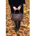 Сумка шкіряна жіноча S550202-brown кайман коричнева