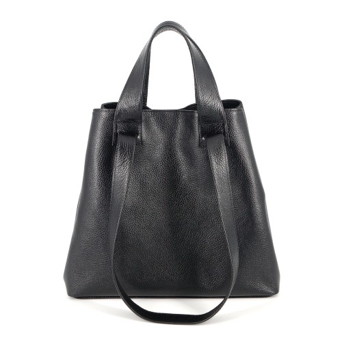 Сумка шкіряна жіноча S560101-black чорна