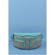 Сумка BLANKNOTE поясная Spirit фетр+кожа тиффани BN-BAG-15-felt-tiffany