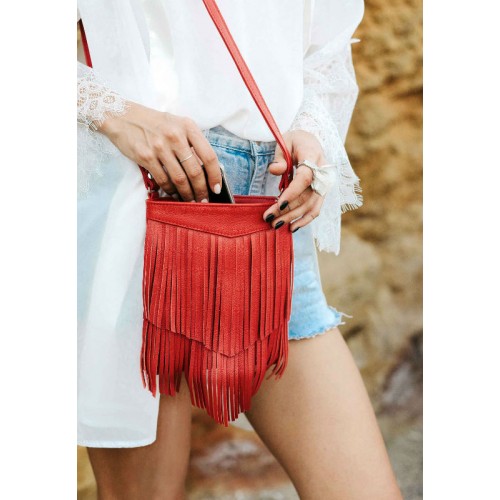 Сумка BLANKNOTE мини-кроссбоди Fleco рубин BN-BAG-16-rubin