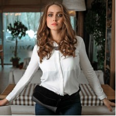 Сумка "Еліс" графіт велюр