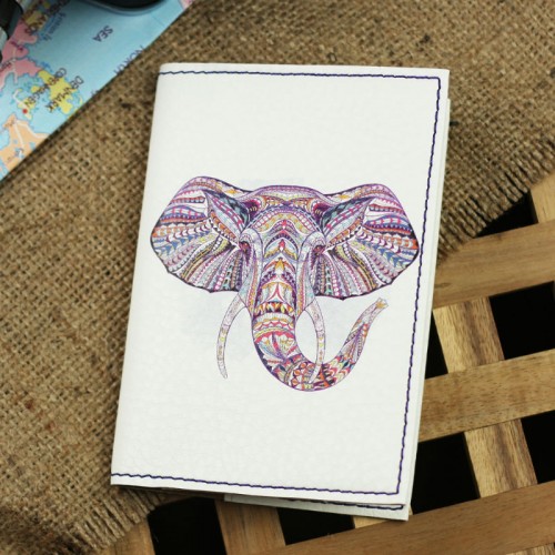 Обкладинка для паспорта "Ethnic elephant" + блокнотик