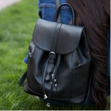 Кожаный рюкзак Олсен оникс + кошелек 2.0!