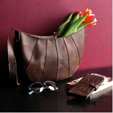 Сумка "Круассан" Орех