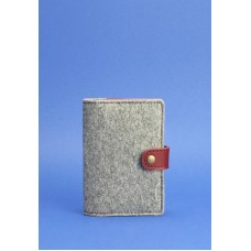 Обложка для паспорта BLANKNOTE 3.0 кожа + эко-фетр виноград BN-OP-3-felt-vin