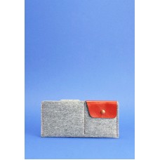 Портмоне-купюрник BLANKNOTE 8.0 фетр коньяк BN-PM-8-felt-k