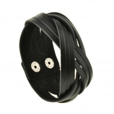 Браслет "Косичка" Уголь