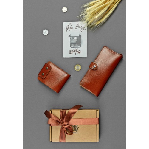 Набір аксесуарів Іль-де-франс BLANKNOTE BN-set-access-33 коньяк