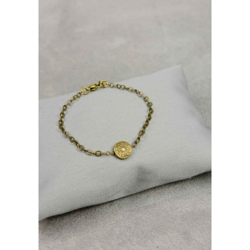 Браслет - ланцюжок з декоративною вставкою антик BLANKNOTE BN-BR-6-ant