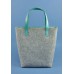 Сумка шоппер BLANKNOTE D. D. фетр + шкіра тіффані BN-BAG-17-felt-tiffany