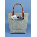 Сумка шоппер BLANKNOTE D. D. фетр + шкіра коньяк BN-BAG-17-felt-k