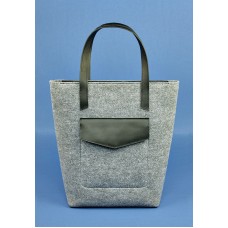 Сумка шоппер BLANKNOTE D.D. фетр + кожа графит BN-BAG-17-felt-g