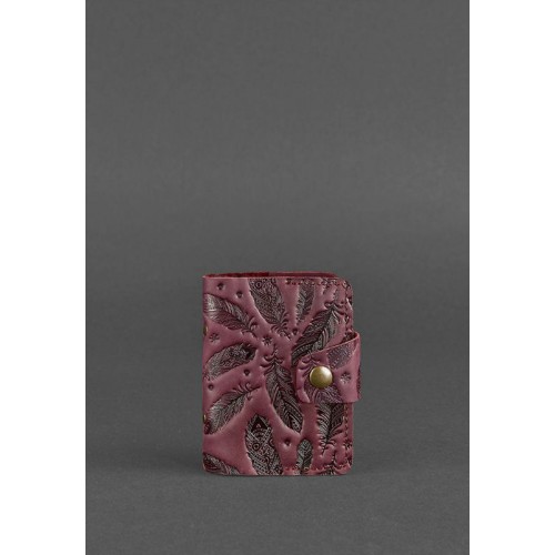 Кард-кейс BLANKNOTE 7.1 (Книжечка) Виноград с перьями BN-KK-7-1-vin-pero