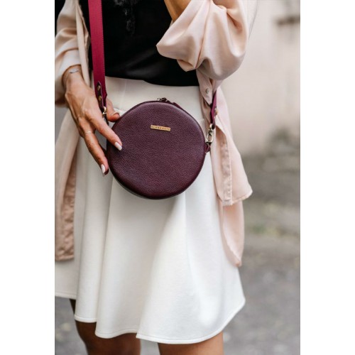 Кругла сумочка BLANKNOTE Tablet марсала BN-BAG-23-marsala