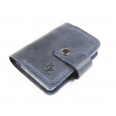 Шкіряна візитниця BOGZ S P10M8S8 синя