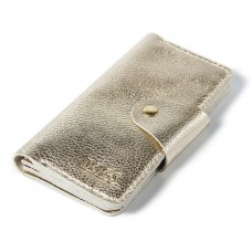 Шкіряний гаманець BOGZ «Мадлен» P19M21S4 золотий