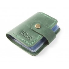 Шкіряна візитниця BOGZ S P10M9S9 зелена