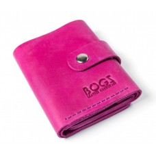 Шкіряний гаманець BOGZ «Рол» P18M47S7 рожевий