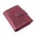 Кожаный кошелёк BOGZ «Ролл» P18M48S5 бордовый