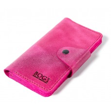 Шкіряний гаманець BOGZ «Мадлен» P19M50S7 рожевий