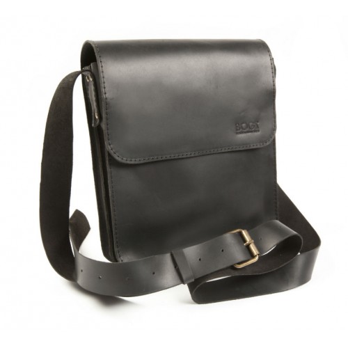 Шкіряна чоловіча сумка BOGZ «Серж» P27M5S6 чорна Шкіряна чоловіча сумка BOGZ «Серж» P27M5S6 чорна