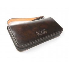 Шкіряне портмоне BOGZ «Multivision» P13M3M6S2 бордове