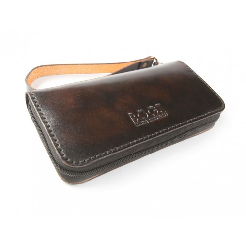 Портмоне кожаное BOGZ «Multivision» P13M3M6S2 бордовое