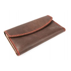 Шкіряний гаманець BOGZ «Євніка» P28M46S1 коричневий