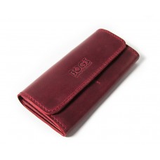 Шкіряний гаманець Bogz «Медісон» P4M48S5 бордовий