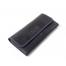 Шкіряний гаманець Bogz «Медісон» P4M8S8 синій