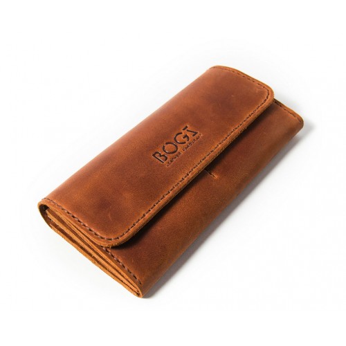 Шкіряний гаманець Bogz «Медісон» P4M10S3 коричневий