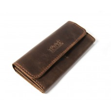 Шкіряний гаманець Bogz «Медісон» P4M7S3 коричневий