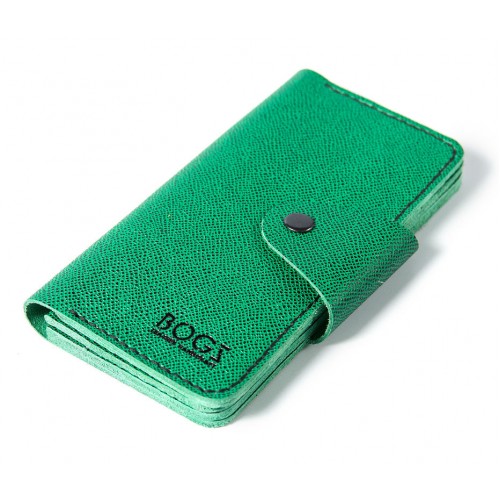 Шкіряний гаманець Bogz «Мадлен» P19M31S6 зелений