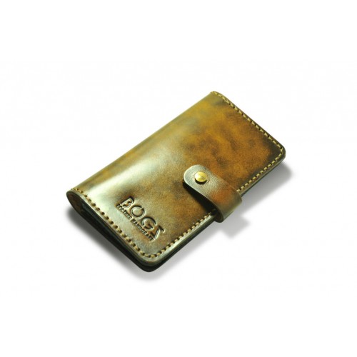 Кошелёк кожаный Long на кнопке P14M2M5S2