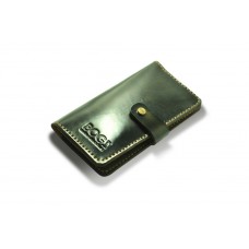 Кошелёк кожаный BOGZ Long на кнопке P14M3M6S2 коричневый