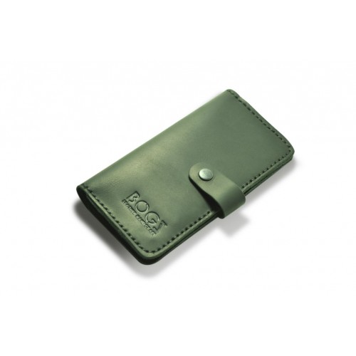 Кошелёк кожаный Long на кнопке P14M5S6