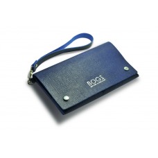 Клатч шкіряний BOGZ P17M26S8 синій