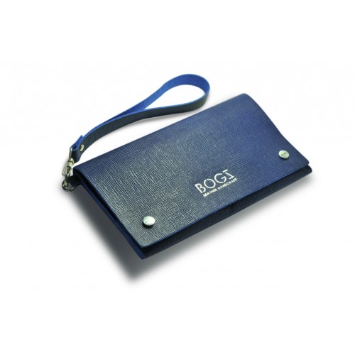 Клатч шкіряний BOGZ P17M26S8 синій