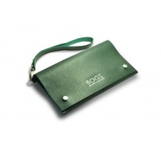Клатч шкіряний BOGZ P17M31S4 зелений