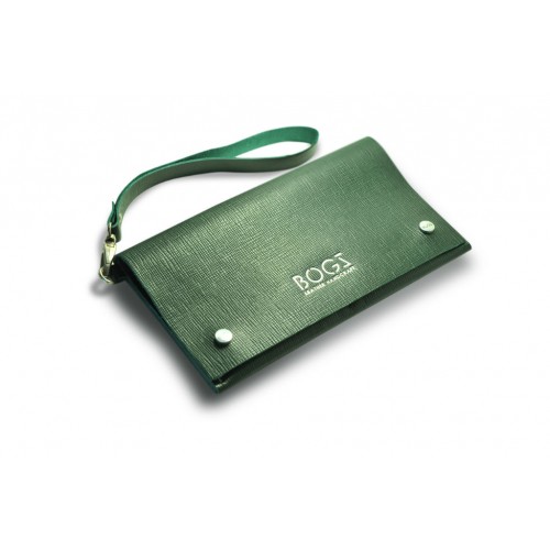 Клатч шкіряний BOGZ P17M31S4 зелений