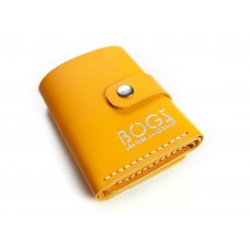 Шкіряний гаманець BOGZ «Рол» P18M15S4 жовтий
