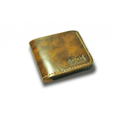 Міні гаманець шкіряний BOGZ «Жиган» P1M2M5S2 коричневий