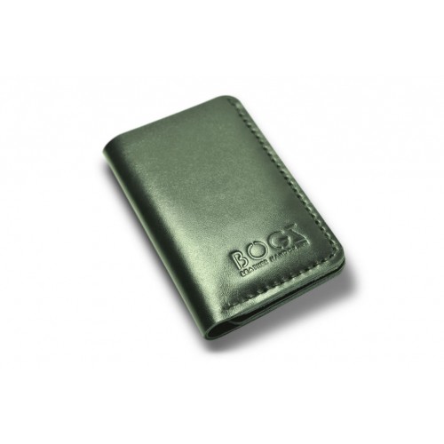 Шкіряне портмоне BOGZ «Саргон» P21M16S6 чорне