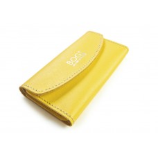 Кожаный кошелек BOGZ «Евника» P28M30S4 желтый