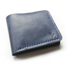 Кошелёк кожаный классический BOGZ P2M8S8 синий