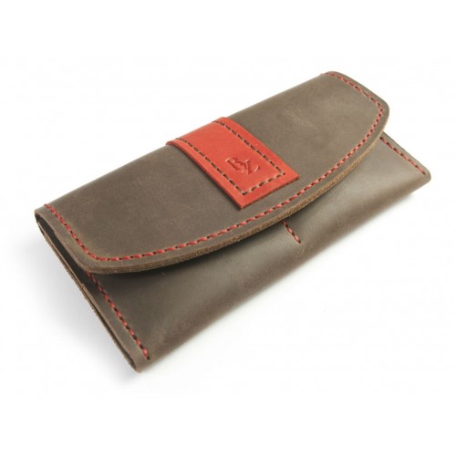 Шкіряний гаманець BOGZ «Оксі» P30M46S1 коричневий