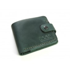 Гаманець шкіряний класичний доповнений BOGZ P3M9S9 зелений